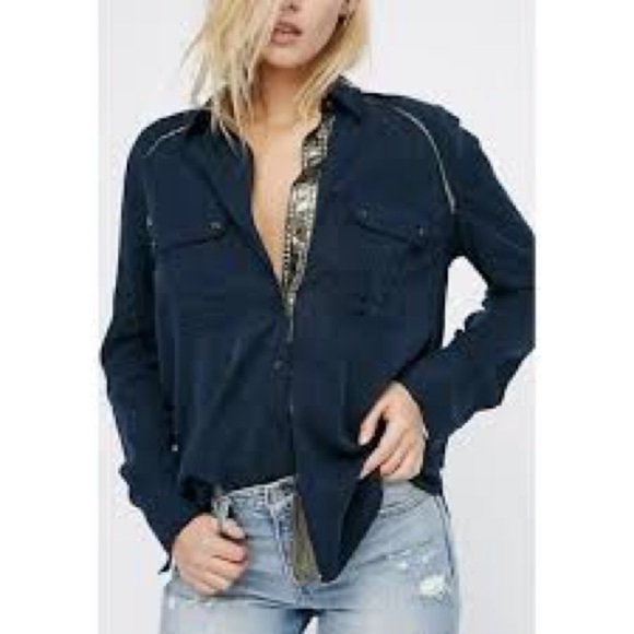 Free People Tops - Womens size small free people brand button up shirt, #A992